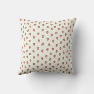 Watercolor Strawberry Cushion