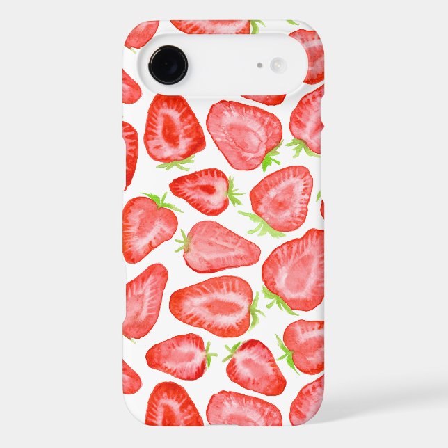 Watercolor strawberry slices pattern (Back)
