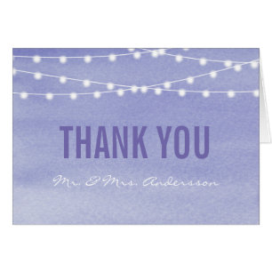 Watercolor String Lights Wedding