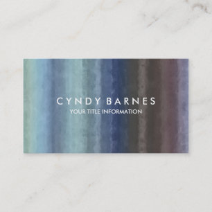 Watercolor Stripe Business Card