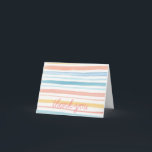 Watercolor Stripe Thank You Notes<br><div class="desc">Beautiful watercolor all-purpose thank you notes.  Wonderful for any occasion!</div>