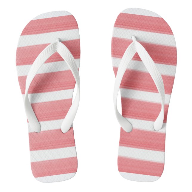 WATERCOLOR STRIPED flip flops (Footbed)