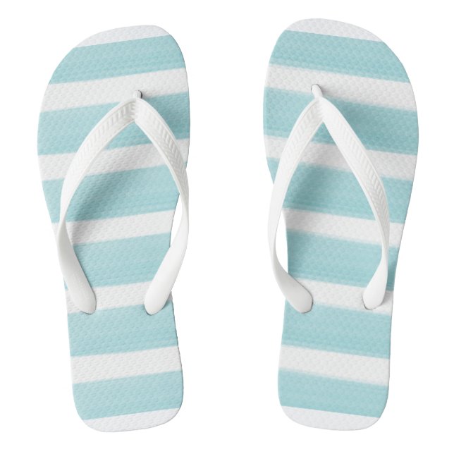 WATERCOLOR STRIPED flip flops (Footbed)