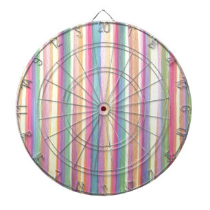 Watercolor Stripes Dartboard