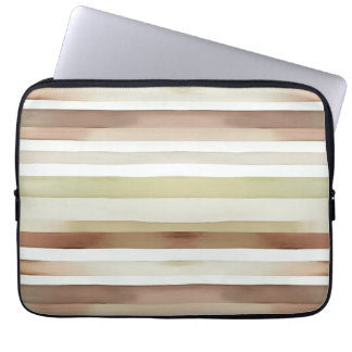 Watercolor Stripes Laptop Sleeve