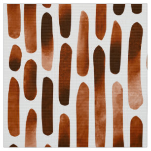 Watercolor Strokes 091121 - Rusty Brown Toned Fabric