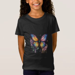 watercolor-style illustration of butterflies T-Shirt