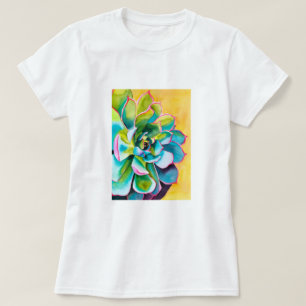 Watercolor succulent botanical T-Shirt