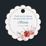Watercolor Succulent Floral Botanical Bat Mitzvah Favour Tags<br><div class="desc">This design features an elegant watercolor succulent floral wreath in coral and burgundy with your Thank You information above. Personalise by editing the text in the text boxes. Designed for you by Evco Studio www.zazzle.com/store/evcostudio #mitzvah #batmitzvah #eventplanner #mazeltov #jewish #mitzvahswag #party #jewishlife #wedding #kosher #thankyou #thanks #mitzvahlife #corporateevents #mitzvahparty #partyplanner...</div>
