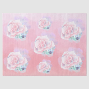 Watercolor Succulents Tissue Paper