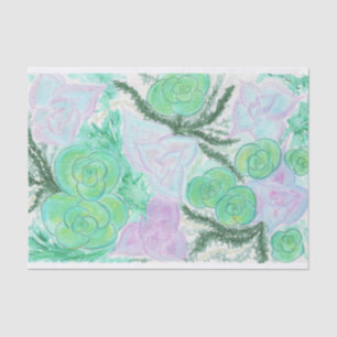 Watercolor Succulents Tissue Paper