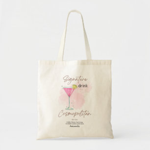 Watercolor Summer Cocktail Tote Bag