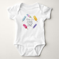 Watercolor Summer Popsicle Ice Cream Birthday