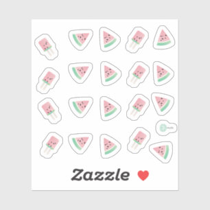 Watercolor Summer Watermelon Pops