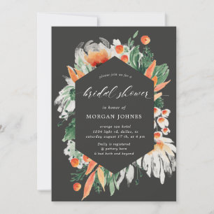 watercolor summer wildflowers Bridal Shower Invite