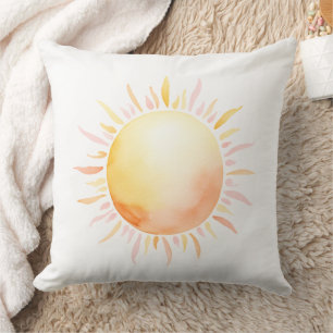 Watercolor Sun Cushion