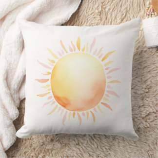Watercolor Sun Cushion