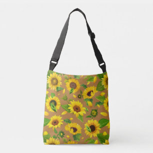Watercolor Sunflower 5 Crossbody Bag