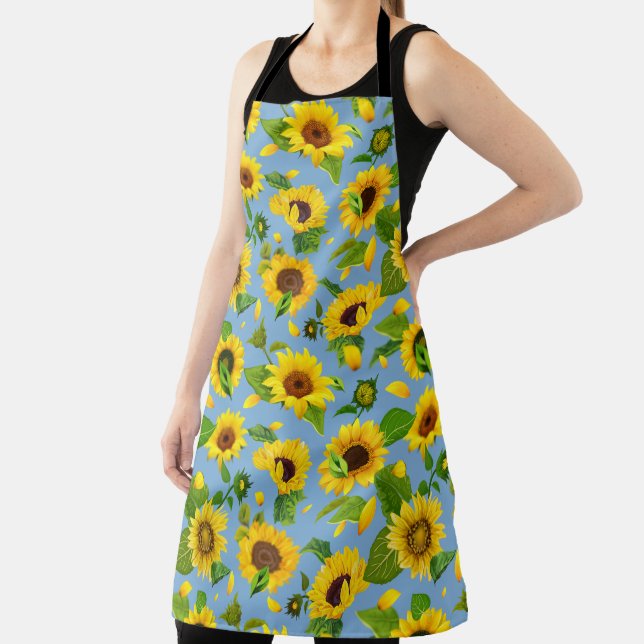 Watercolor Sunflower 6 Apron (Insitu)