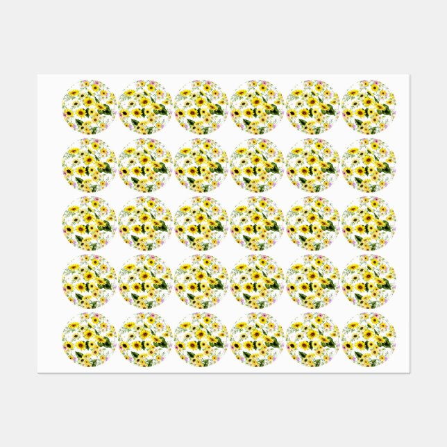 Watercolor Sunflower 7 (Sheet)
