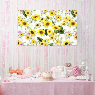 Watercolor Sunflower 7 Banner