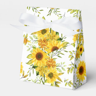Watercolor Sunflower 8 Favour Box