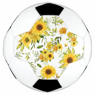 Watercolor Sunflower 8 Football