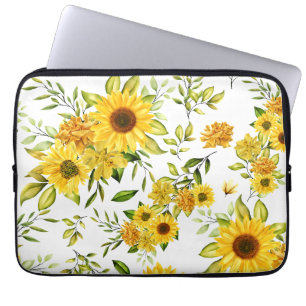 Watercolor Sunflower 8 Laptop Sleeve