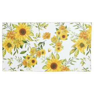 Watercolor Sunflower 8 Pillowcase