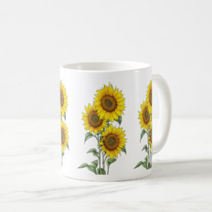 Watercolor Sunflower Coffee Mug