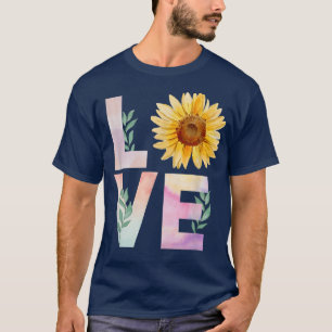 Watercolor Sunflower Lovers T-Shirt