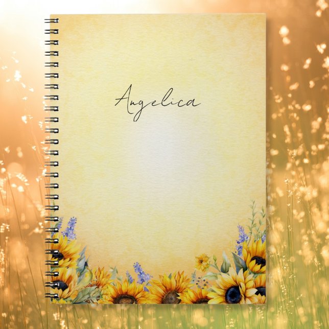 Watercolor Sunflower Notebook (Creator Uploaded)