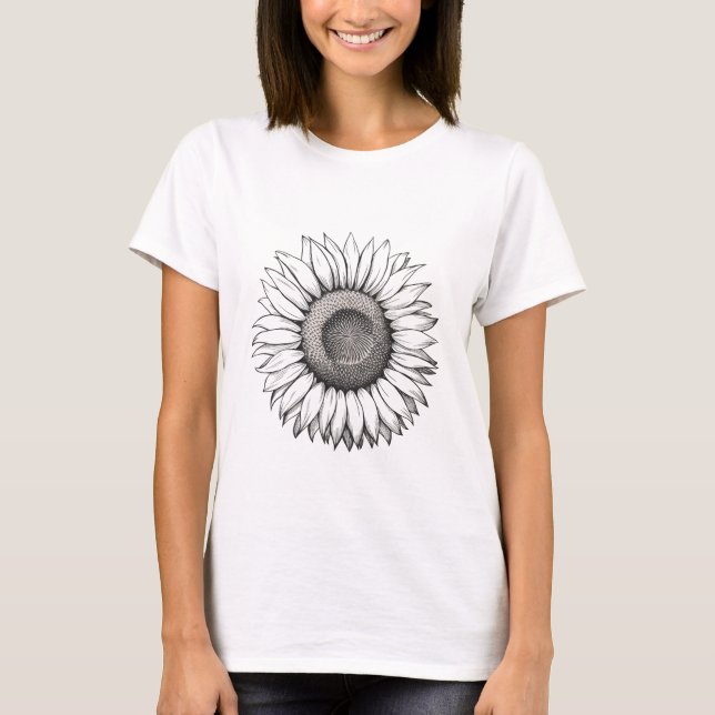 watercolor sunflower T-Shirt (Front)
