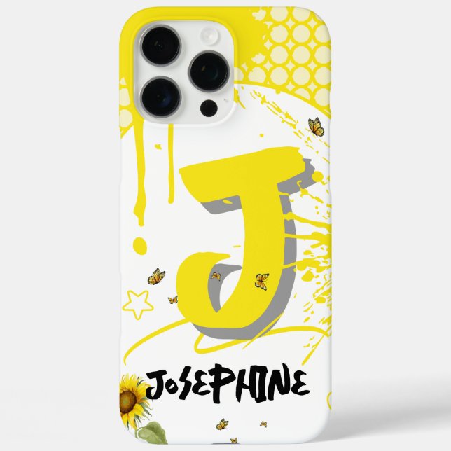 Watercolor Sunflower with Butterflies Case-Mate iPhone Case (Back)
