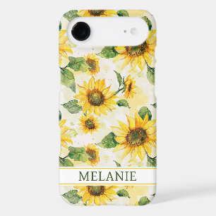Watercolor Sunflowers Monogrammed