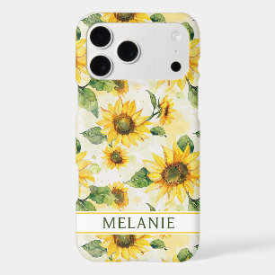 Watercolor Sunflowers Monogrammed