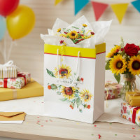 Watercolor sunflowers personalised   