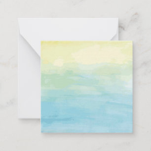 Watercolor Sunset Card