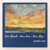 Watercolor Sunset - Coaster
