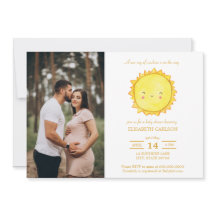 Watercolor Sunshine Baby Shower Photo download