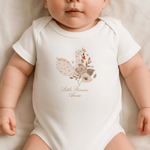 Watercolor Swan Baby Bodysuit
