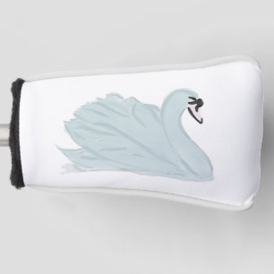 Watercolor Swans Golf Head Cover