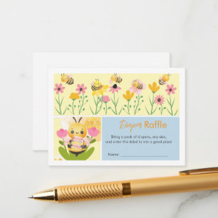 Watercolor Sweet as can bee Cute baby shower Enclosure Card