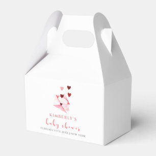 Watercolor Sweet Heart Letter Baby Shower Favour Box