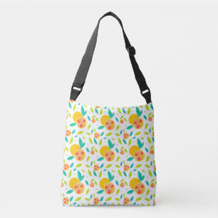 Watercolor Sweet Oranges Pattern Crossbody Bag
