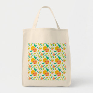Watercolor Sweet Oranges Pattern Tote Bag