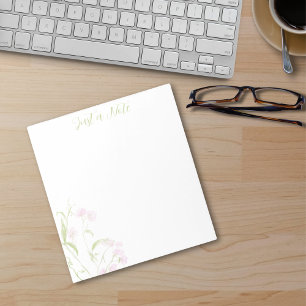 Watercolor Sweet Pea Notepad