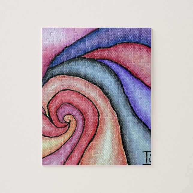 Watercolor Swirl Jigsaw Puzzle (Vertical)