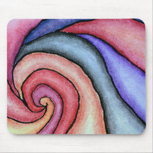 Watercolor Swirl Mouse Mat