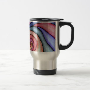 Watercolor Swirl Travel Mug